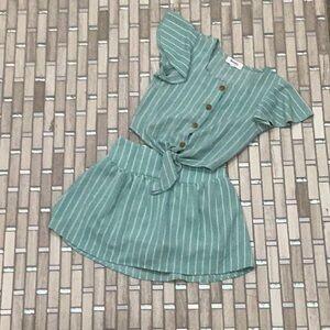 Speechless Blue Ribbed Sundress Casual